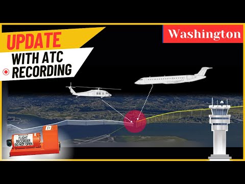 UPDATE !!! DC air traffic control before Collision / ATC Recording #aviation