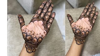 Unique Easy Lotus based Henna Tutorial Step By Step | Easy Party Henna Design 