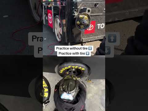 5 lugnuts off and on! #NASCAR #pitcrew #pitstop