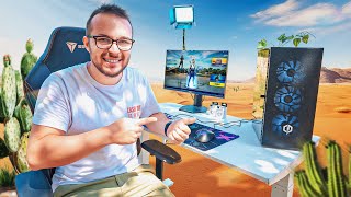 Un Setup GAMER en plein DÉSERT sans ÉLECTRICITÉ... et ça fonctionne ! ⚡🌿