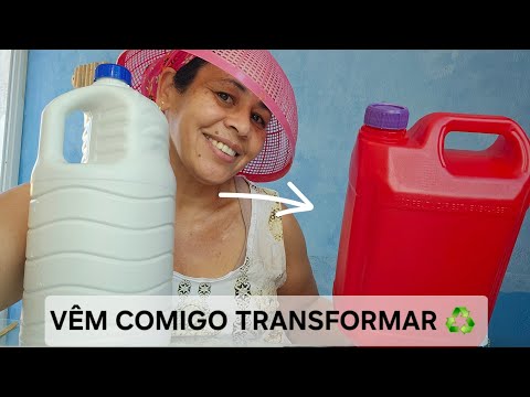 OLHA ESSA IDEIA INCRÍVEL c/ Garrafas de Cloro DIY Faça Você Mesmo Decoração