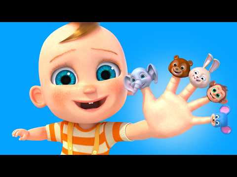 Animal Finger Family Song! Elephant Monkey Bear!! | Educational Nursery Rhymes & Kids Songs