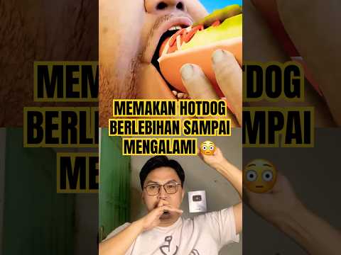Memakan hotdog sangat banyak😳 #food #fastfood #foodie #mcdonalds #thebaldheadnthedreadpodcast