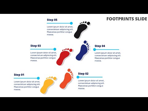 Create Footprint Infographic Slide in PowerPoint