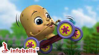 Cinna Papa Vastunnadu, Andaru Atu Jarandi! Baby Tricycle | Telugu Rhymes for Children | Infobells