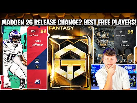 MADDEN 26 RELEASE DATE CHANGE? BEST FREE GOLDEN TICKET AND FAN APPRECIATION CHAMP TO PICK!
