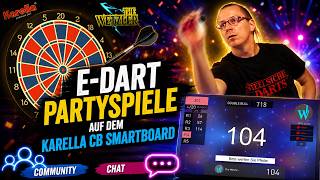 🔴 LIVE E-Dart Partyspiele auf dem KARELLA CB-Smart Board mit Community, Chat und Antworten