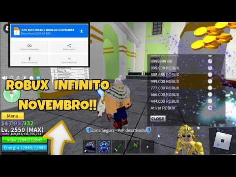 MOD MENU ROBLOX! O MELHOR MOD APK ATUALIZADO DE ROBUX INFINITOS? 2024!