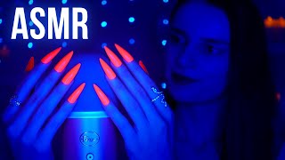 ASMR DEEP Mic Scratching - Brain Scratching in the DARK 🔦 GLOWING Nails ⚠️ INSTANT SLEEP No Talking