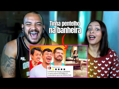 3 HUMORISTAS LENDO AVALIAÇÕES DE MOTEL 😳😳  |  React canal Canalha )