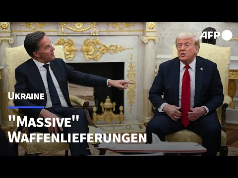Nato und Trump: "Massive" Waffenlieferungen für Ukraine | AFP