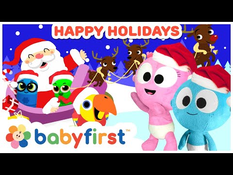 Happy Holidays 2024 | The BEST Christmas video for kids w Color Crew, GooGoo and Larry | Baby First