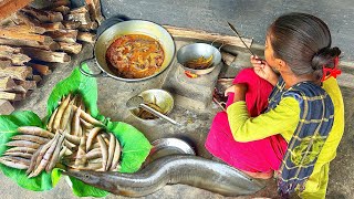 Fish Curry Cooking In Our Old Traditional Methods || Tribe People Cooking