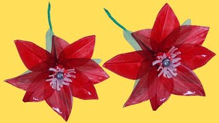 Como Fazer FLOR COM GARRAFA PET ♻️ Reciclagem