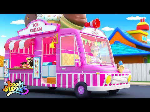 Boom Buddies Roues du Camion de Crème Glacée + Plus 3d Rimes pour Bébés