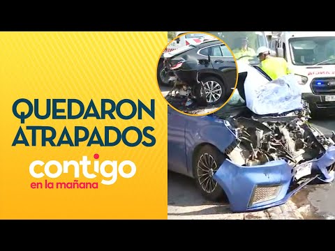 INTENSO RESCATE: Personas quedaron atrapadas tras accidente en fiscalización - Contigo en la Mañana