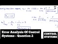 Steady-State Error and Coefficients