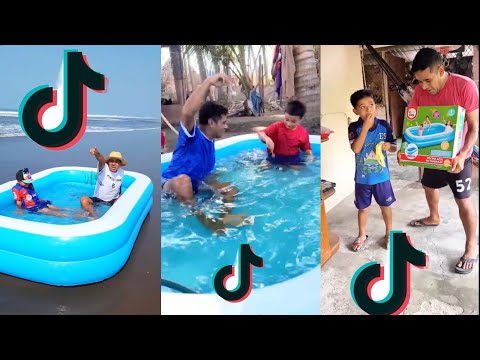 PUSIMOS UNA PISCINA EN EL PATIO DE LA CASA LOS TIKTOK MAS DIVERTIDOS