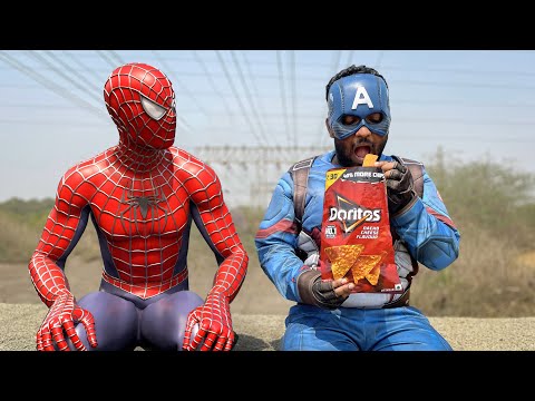 SPIDER-MAN vs CAPTAIN-AMERICA vs PAC-MAN | Compilation Video 2025 | #pacman #spiderman #superhero