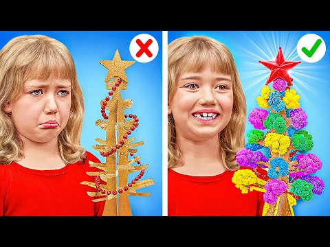 Get ready for Christmas with Parents! Cheap vs Expensive Decoration Crafts & DIY by 123 GO!