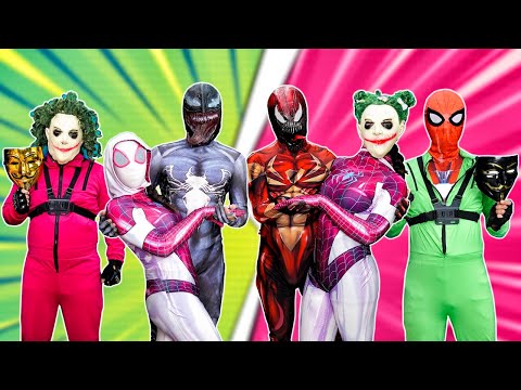 What If 7 SPIDER MAN Live In 1 House...?? Who Stole Spider-man & Bad Guys Costumes? SPECIAL LIVE