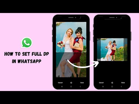 How to set full DP profile picture in WhatsApp