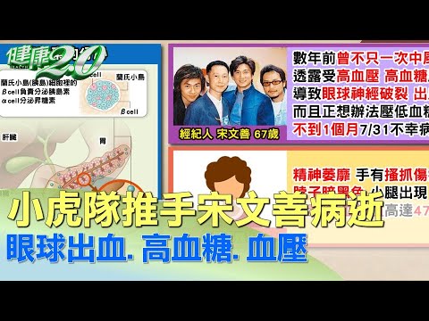 小虎隊推手宋文善病逝 眼球出血.高血糖.血壓  健康2.0