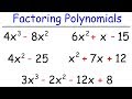 Factoring and GCF Problems