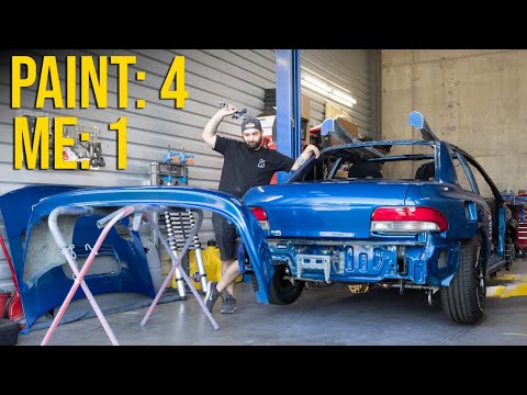 Painting my STI Swapped Subaru 2.5RS; I will get this...
