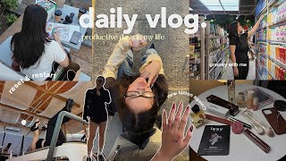 VLOG • productive & busy days, pilates, new makeup 💄, grocery run 🛒 and more work loads! 👩🏻‍💻