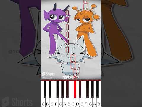 Left or Right? (Incredibox Sprunki Series) Wenda x Gray (@TOXIC_GIRL) - Octave Piano Tutorial