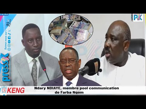 🔴DIRECT_ Ndary NGOM sur la question de détournement, FARBA NGOM et le rapport de la CENTIF.