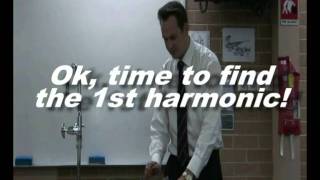 Measuring the speed of sound with a resonance tube - physics demonstration / experiment