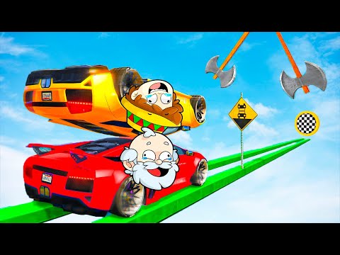 ¡GTA 5 pero MIS AMIGOS ME AYUDAN A GANAR! 😂🏁 BATALLA de EQUIPOS con SILVIOGAMER PERMON y DANY