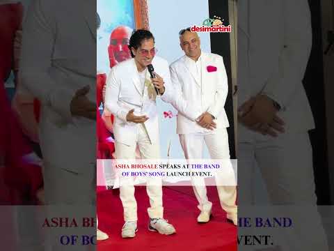 #AshaBhosale #speaks at the #BandofBoys’ #song launch #event.