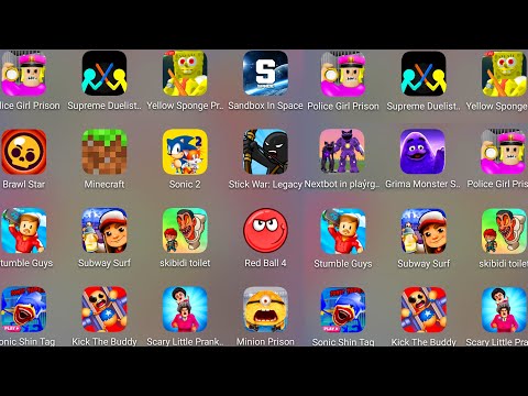 Roblox,Sandbox In Space,Stumble Guys,Sonic CD,Spongeboy Barry's,Minecraft,Brawl Stars,Red Ball 4....