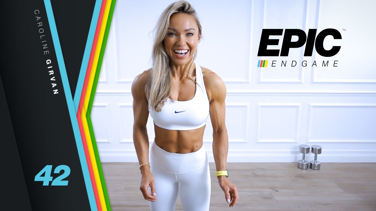 EFFECTUAL Upper Body Workout with Dumbbells - EPIC Endgame Day 42 - Caroline Girvan