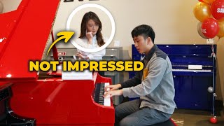 I Played Piano for Cute Girls, it BACKFIRED