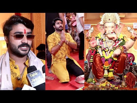 Bhojpuri Superstar Chintu Pandey In Mumbai For Andhericha Raja 2024 Darshan