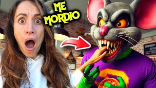 ME MORDIO EL RATON DE CHUCK E CHEESE😱TENEIA UNA ARAÑA DENTRO😨