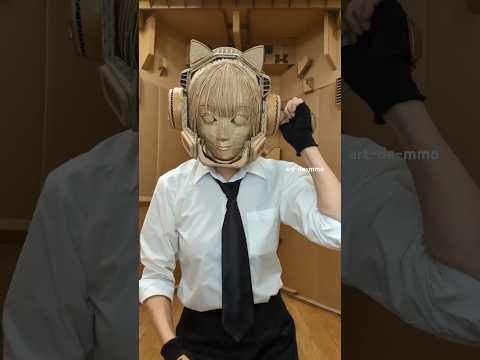 Robotic Head Made With Card Board ๐ฑ๐ซก #shorts