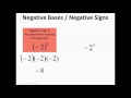 Exploring Negative Bases and Exponents