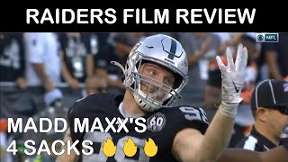 Raiders Film Review: Maxx Crosby's 4 Sacks vs Bengals