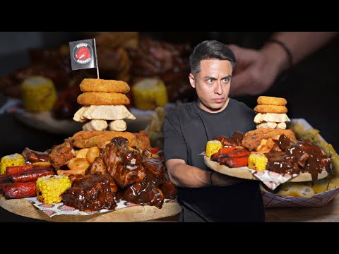 ME ENFRENTO AL RETO DE COSTILLAS BBQ QUE NADIE HA LOGRADO 🍖 **GANO $1,000 Si Puedo COMERLO! 🤯🔥