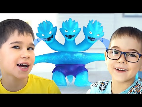 Новые Герои Гуджитсу с водной атакой. Игрушки Goo Jit Zu на Эрик Шоу