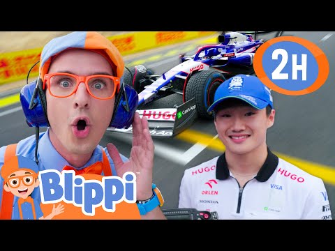 Blippi Rides In A Racecar! | Vroom Vroom Vehicle Show | NEW EPISODE | Educational Videos for Kids