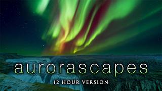 Fall Asleep In Less Than 5 Minutes • Melatonin Release • Northern Lights 4K • (12HRS) “AURORASCAPES”