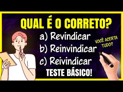 Teste BÁSICO de Ortografia: Você ACERTA as 10 Questões?