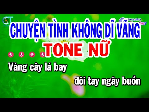 Karaoke Chuyện Tình Không Dĩ Vãng Tone Nữ ( Bm ) Nhạc Sống Dễ Hát || Karaoke Đồng Sen