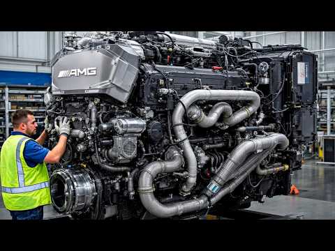 Man Fully Assembles Mercedes TRUCK ENGINE Perfectly | Start to Finish by @trucks_channel_razborgruz
